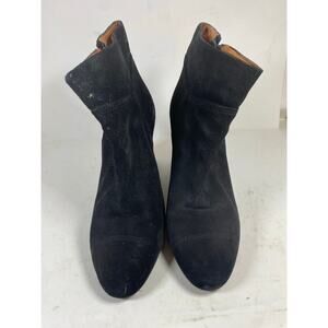 Lavin Black Low Ankle Wedge Suede Bootie 8.5W